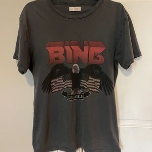 Anine Bing Eagle T shirt vintage Black Small